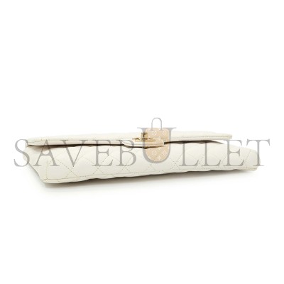 CHANEL QUILTED CAVIAR FLAP CLUTCH (28*20*3cm)